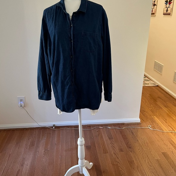 Men’s Old Navy The Classic Shirt Denim Button-Down XXL fits like XL - Picture 4 of 7